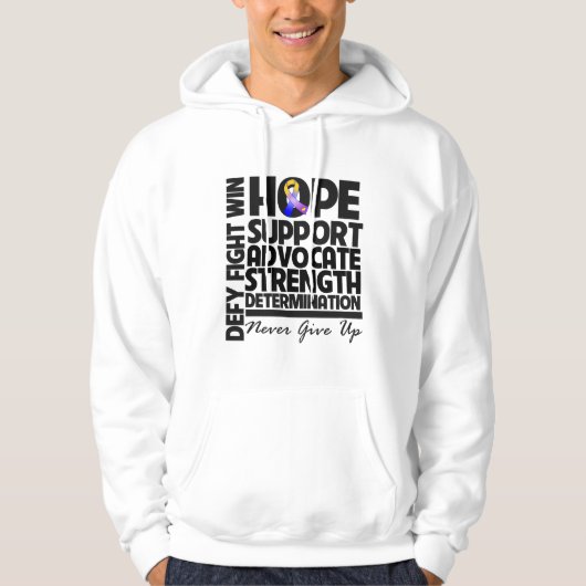Blaaskanker Hope Support Advocate Hoodie (Voorkant)
