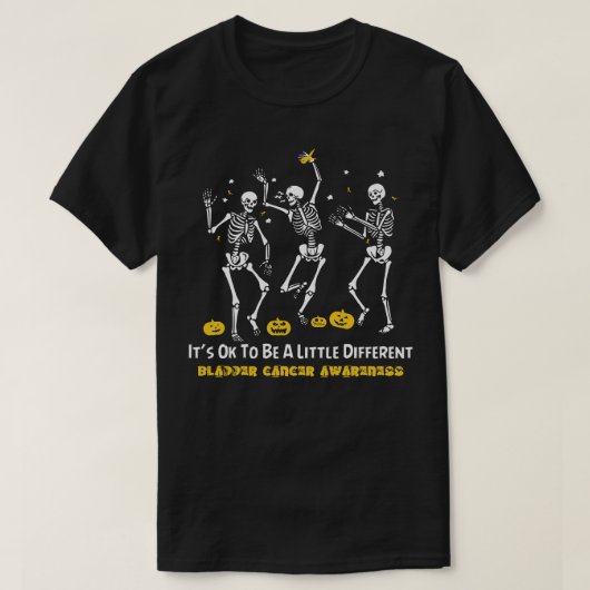 Blaaskankerbewustzijn Het is oké om een beetje dif T-shirt (Design voorkant)