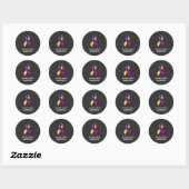 Blaaskankerbewustzijn Merigold Lint Ronde Sticker (Vel)