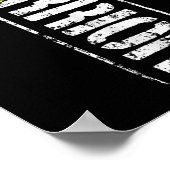 Blaaskankerbewustzijn - Military Warrior Ribbon Poster (Hoek)
