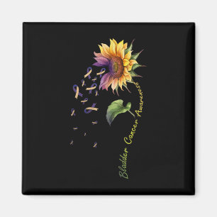 Blaaskankerbewustzijn Zonnebloem Shirt Magneet