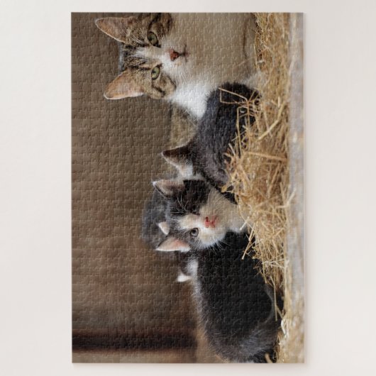 blaaskattenpuzzel legpuzzel (Verticaal)