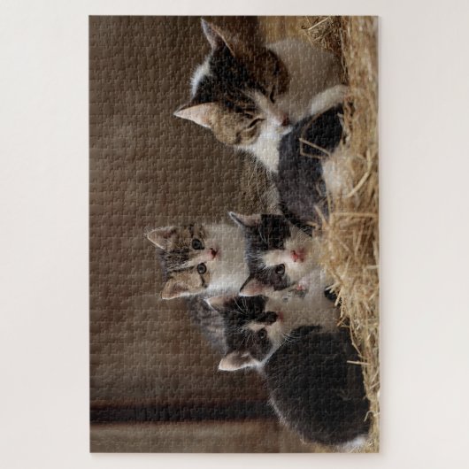 blaaskattenpuzzel legpuzzel (Verticaal)