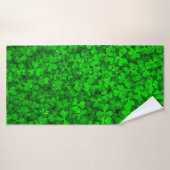 Blaasklaver groene shamrock spring badhanddoek (Badhanddoek)