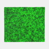 Blaasklaver groene shamrock spring fleece deken (Voorkant (Horizontaal))