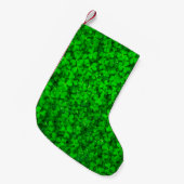Blaasklaver groene shamrock spring kleine kerstsok (Voorkant (Hangend))