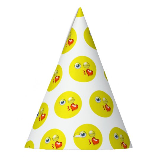 Blaaskus Liefde Emoji Feesthoedjes (Links)