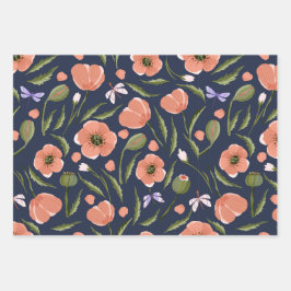  blaaspatroon inpakpapier vel