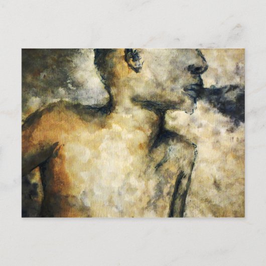 blaasrook briefkaart (Voorkant)