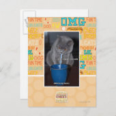 Blaast Bubbels in onze melk Briefkaart (Voorkant / Achterkant)