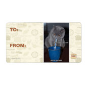 Blaast Bubbels in onze melk Etiket (Voorkant)