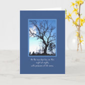 Blaaswinterboom op donkere winterpleister kaart (Gele Bloem)