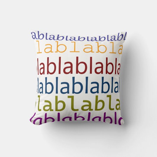 Blablabla Kussen (Voorkant)