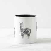 Black 11 oz Combo Alpaca Mok (Midden)