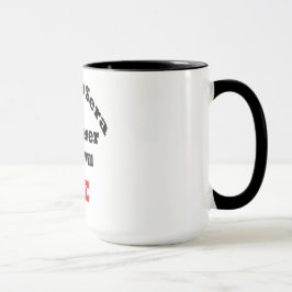 Black 15 oz Ringer Mok-que sera sera Mok
