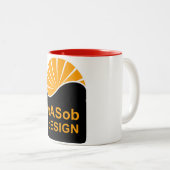 Black 15 oz Two-Tone Mok (Voorkant rechts)