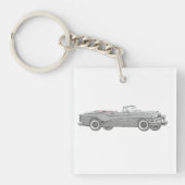 Black 1953 Buick Skylark Convertible Coupe Acrylic Sleutelhanger (voorkant)