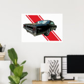 Black 1967 Chevelle SS poster (Thuiskantoor)