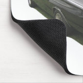 Black 1967 Dodge Charger mousepad. Muismat (Hoek)