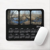 Black 2014 Landscape Calendar Muismat (Met muis)