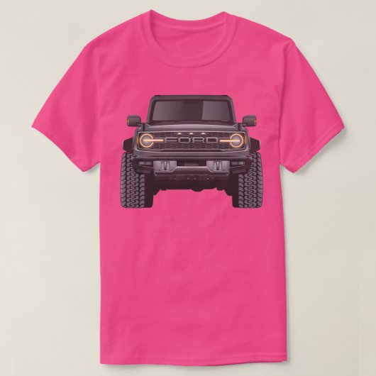 BLACK 2022 BRONCO RAPTOR T-SHIRT (Design voorkant)