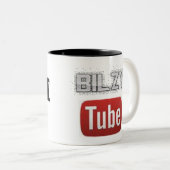 Black 325 ml Two-Tone Mok - Bilzy tube (Voorkant rechts)
