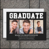 Black 3 Foto Afstuderen Aankondiging