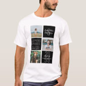 Black 3-Photo Fun Boxes Class Year T-shirt (Voorkant)