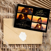 Black 4 Foto's Collage zijn ons gastprijsbindmidde Save The Date