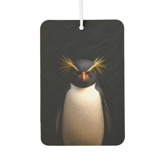 Black 4 Luxe Air Fresheners, Rockhopper Penguin Luchtverfrisser (Voorkant)