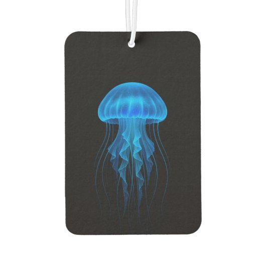 Black 4 Luxe Car Air Fresheners, Blue Jellyfish Luchtverfrisser (Achterkant)