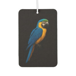Black 4 Luxe Car Air Fresheners, Blue Yellow Macaw Luchtverfrisser