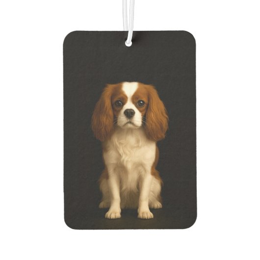 Black 4 Luxe Car Air Fresheners Cavalier Spaniel Luchtverfrisser (Achterkant)