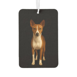 Black 4 Luxe Car Air Fresheners, Classy Basenji  Luchtverfrisser