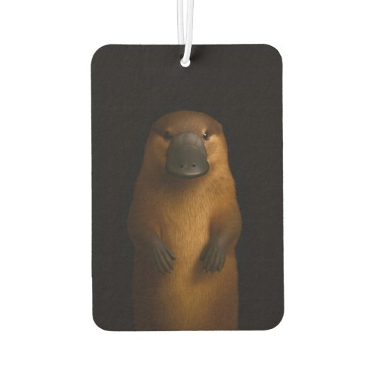 Black 4 Luxe Car Air Fresheners, Elegant Platypus Luchtverfrisser (Achterkant)