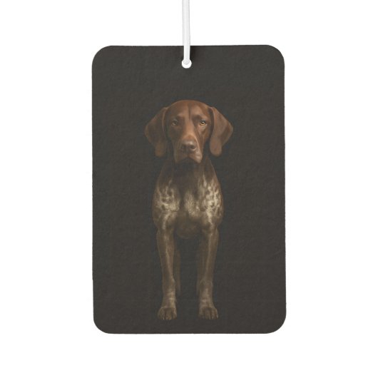 Black 4 Luxe Car Air Fresheners, German Pointer Luchtverfrisser (Voorkant)