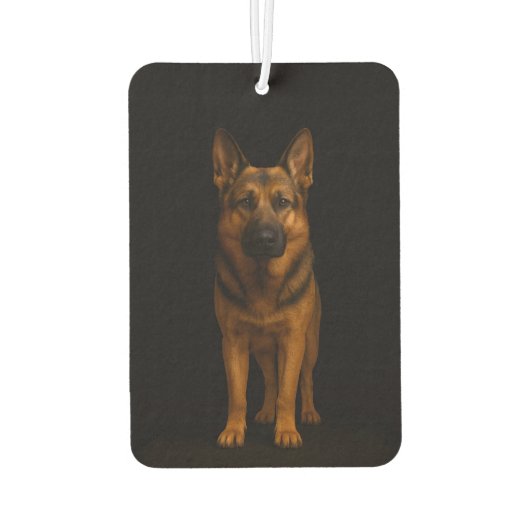 Black 4 Luxe Car Air Fresheners, German Shepherd Luchtverfrisser (Achterkant)
