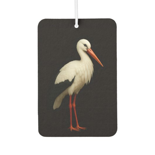 Black 4 Luxe Car Air Fresheners, Graceful Stork Luchtverfrisser (Voorkant)
