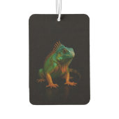 Black 4 Luxe Car Air Fresheners, Green Iguana Luchtverfrisser (Achterkant)