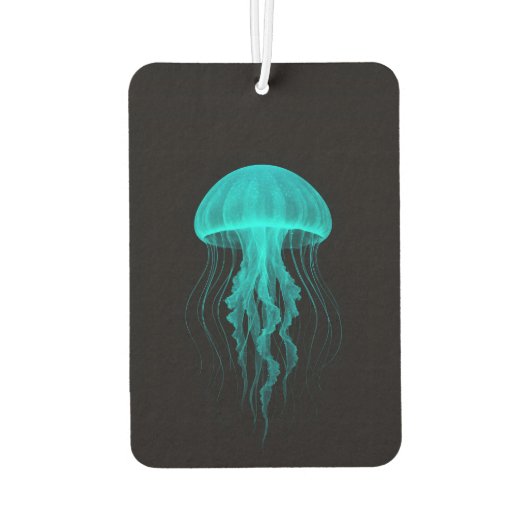 Black 4 Luxe Car Air Fresheners, Green Jellyfish Luchtverfrisser (Achterkant)