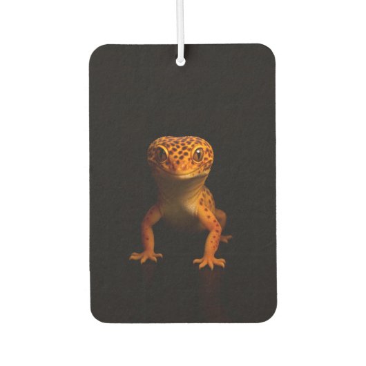 Black 4 Luxe Car Air Fresheners, Leopard Gecko Luchtverfrisser (Voorkant)
