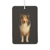 Black 4 Luxe Car Air Fresheners, Loyal Collie Dog Luchtverfrisser (Voorkant)