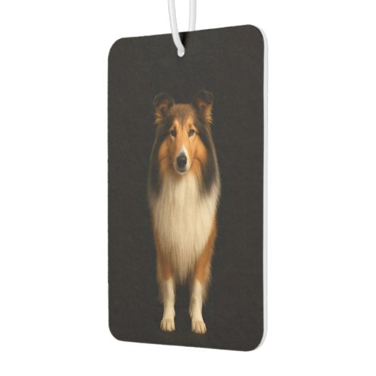 Black 4 Luxe Car Air Fresheners, Loyal Collie Dog Luchtverfrisser (Links)