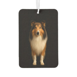 Black 4 Luxe Car Air Fresheners, Loyal Collie Dog Luchtverfrisser
