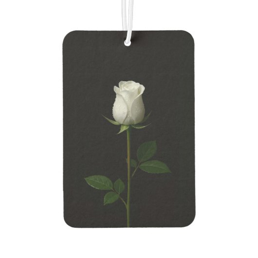 Black 4 Luxe Car Air Fresheners, Pure White Rose Luchtverfrisser (Achterkant)