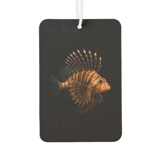 Black 4 Luxe Car Air Fresheners, Red Lionfish Luchtverfrisser (Achterkant)