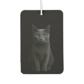 Black 4 Luxe Car Air Fresheners, Russian Blue Cat Luchtverfrisser (Voorkant)