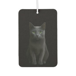 Black 4 Luxe Car Air Fresheners, Russian Blue Cat Luchtverfrisser