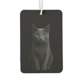 Black 4 Luxe Car Air Fresheners, Russian Blue Cat Luchtverfrisser (Achterkant)