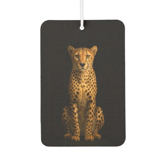 Black 4 Luxe Car Air Fresheners, Sleek Cheetah Luchtverfrisser (Voorkant)